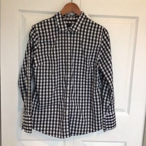 Banana Republic gingham button-down